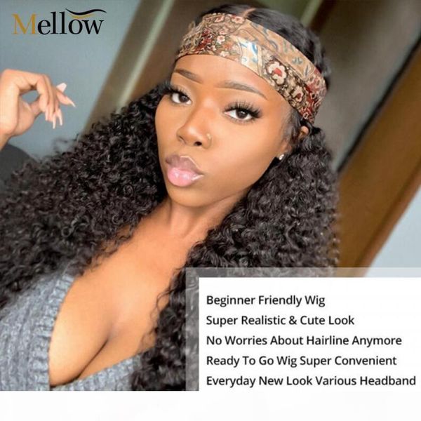 kinky curly headband wig human hair brazilian machine made human hair wigs glueless natural color wigs for woman, Black;brown
kinky curly headband wig human hair brazilian machine made human hair wigs glueless natural color wigs for woman, Black;brown