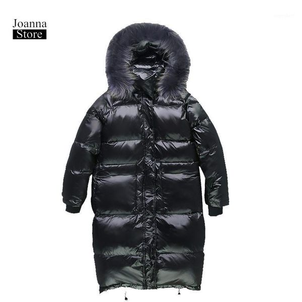 duck down jacket women reflective jackets raccoon fur collar coat winter warm long plus size slim coats thick korean new clothes1, Black
duck down jacket women reflective jackets raccoon fur collar coat winter warm long plus size slim coats thick korean new clothes1, Black