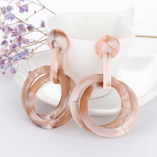 new fashion geometric round acrylic long dangle earrings women vintage brown resin pendent statement drop earring party jewelry1, Silver
new fashion geometric round acrylic long dangle earrings women vintage brown resin pendent statement drop earring party jewelry1, Silver