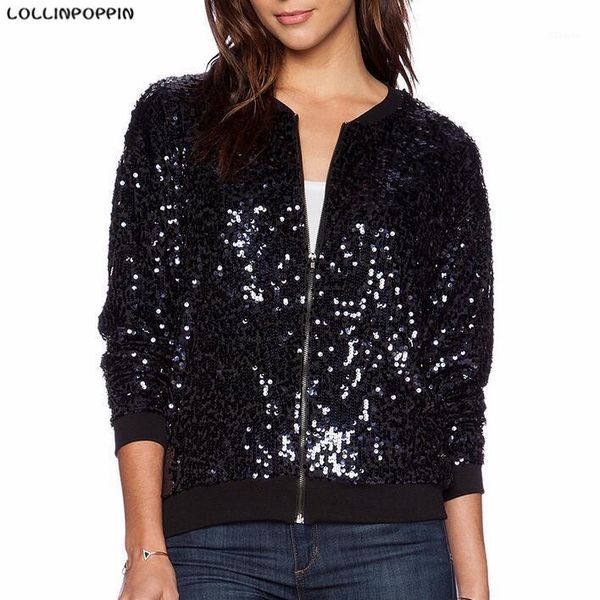 women's jackets wholesale- women sequin jacket paillette black bomber 2021 european fashion ladies bling baseball 1, Black;brown
women's jackets wholesale- women sequin jacket paillette black bomber 2021 european fashion ladies bling baseball 1, Black;brown