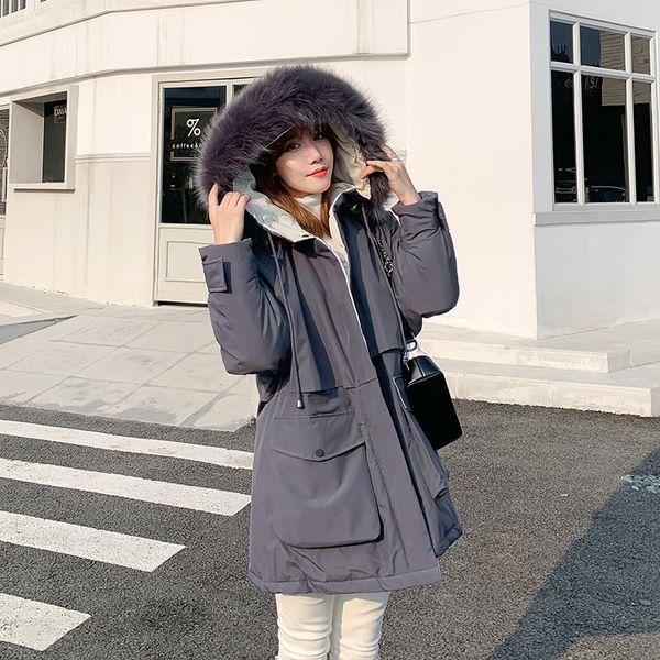 women's down & parkas women winter 2021 casual jackets coat big fur collar hooded parka thick warm sweet jacket female outwear coats pl, Black
women's down & parkas women winter 2021 casual jackets coat big fur collar hooded parka thick warm sweet jacket female outwear coats pl, Black