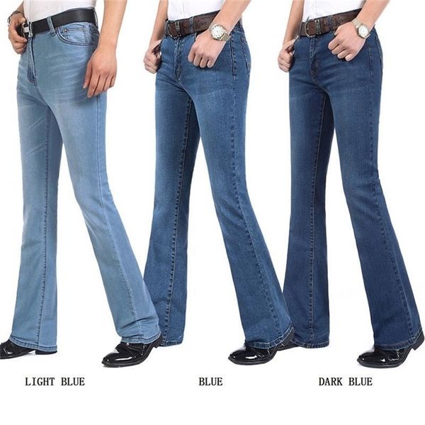 men's business casual boot cut jeans mid waist flares semi-flared bell bottom pants plus size 27-38 201116, Blue
men's business casual boot cut jeans mid waist flares semi-flared bell bottom pants plus size 27-38 201116, Blue