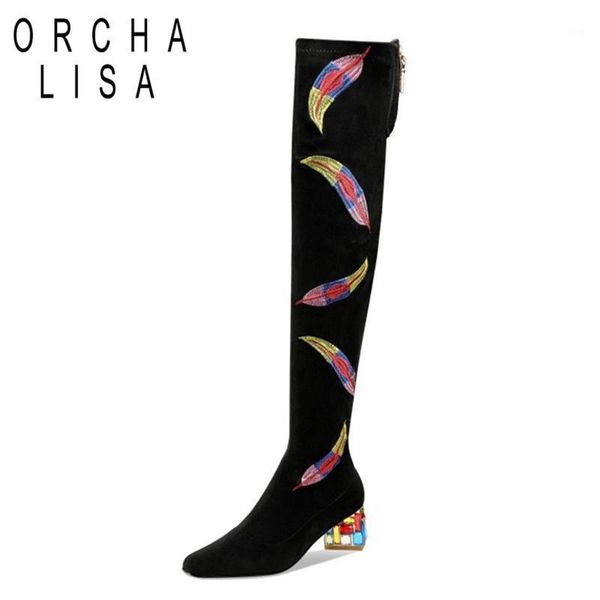 boots orcha lisa womens shoes designer black thigh high low heel rhinestone flock embroidery long botines mujer1
boots orcha lisa womens shoes designer black thigh high low heel rhinestone flock embroidery long botines mujer1