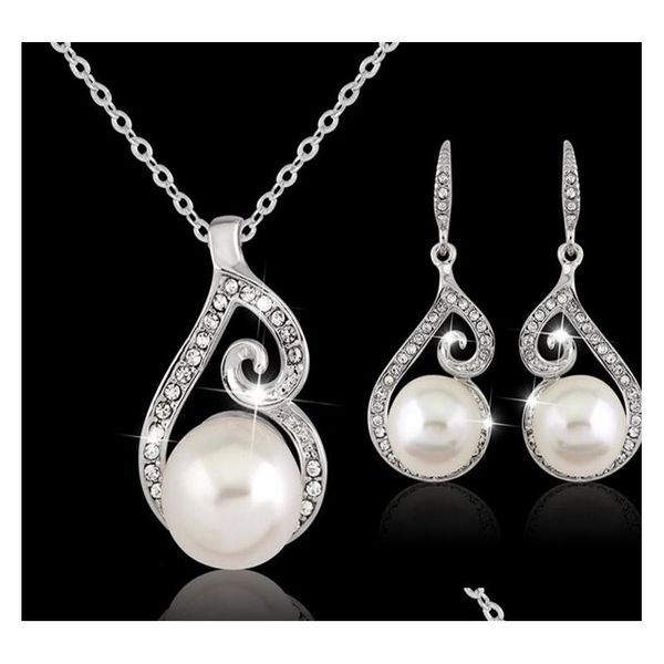 women crystal pearl pendant necklace earring jewelry set 925 silver chain necklace jewelry 12pcs sale hj243 sud9j
women crystal pearl pendant necklace earring jewelry set 925 silver chain necklace jewelry 12pcs sale hj243 sud9j