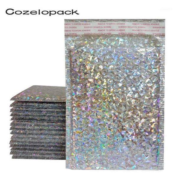 50pcs holographic metallic bubble mailer glamour colorful silver shades foil cushion padded shipping envelopes1
50pcs holographic metallic bubble mailer glamour colorful silver shades foil cushion padded shipping envelopes1