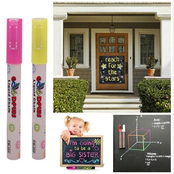 1 mm fine liquid chalk marker pens 1pc for highlighters led writing drawing board glass window art erasable multi colored cute1, Black;red
1 mm fine liquid chalk marker pens 1pc for highlighters led writing drawing board glass window art erasable multi colored cute1, Black;red