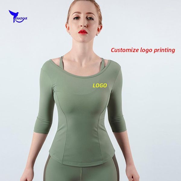 yoga outfits 2021 quick dry elastic women cross back shirts 3/4 sleeve fitness gym sportswear femme running t shirt jersey custom1, White;red
yoga outfits 2021 quick dry elastic women cross back shirts 3/4 sleeve fitness gym sportswear femme running t shirt jersey custom1, White;red
