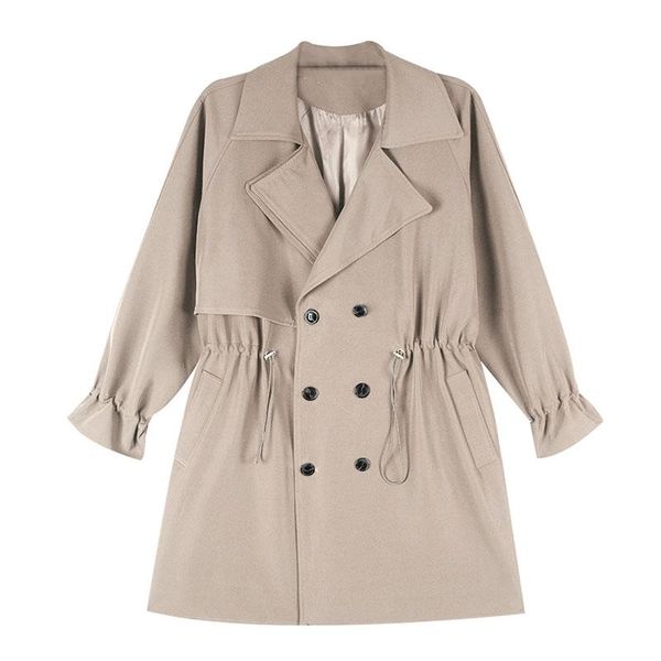 luxury designer brand trench coat for women fashion casual khaki double breasted long outerwear loose clothes for lady, Tan;black
luxury designer brand trench coat for women fashion casual khaki double breasted long outerwear loose clothes for lady, Tan;black