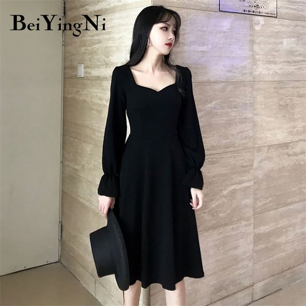 beiyingni long black party dress women autumn winter plus size vintage a line midi dresses square collar female -4xl dress 201028, Black;gray
beiyingni long black party dress women autumn winter plus size vintage a line midi dresses square collar female -4xl dress 201028, Black;gray