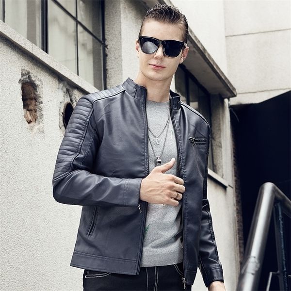 faux leather motorcycle jackets men's pu jacket leather coat autumn slim fit casual male coats brand clothing new outwear 6 201223, Black
faux leather motorcycle jackets men's pu jacket leather coat autumn slim fit casual male coats brand clothing new outwear 6 201223, Black