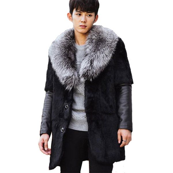 men's fur & faux coat long style silver one winter large size xs-xxl xxxl 4xl 5xl, Black
men's fur & faux coat long style silver one winter large size xs-xxl xxxl 4xl 5xl, Black