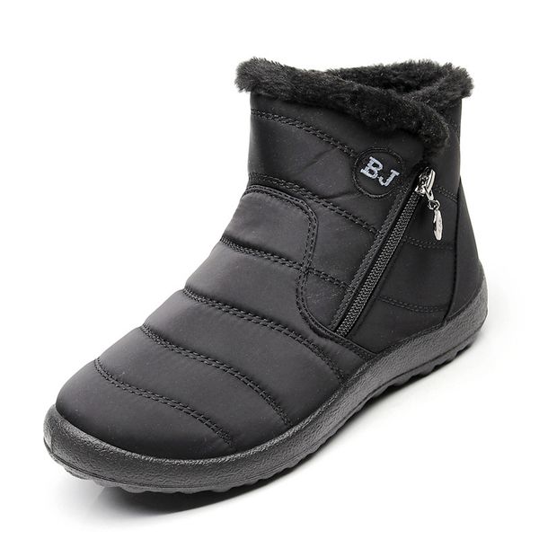 2020 new style for autumn and winter snow boots women's thick plush waterproof cotton boots side zipper cotton large size, Black
2020 new style for autumn and winter snow boots women's thick plush waterproof cotton boots side zipper cotton large size, Black