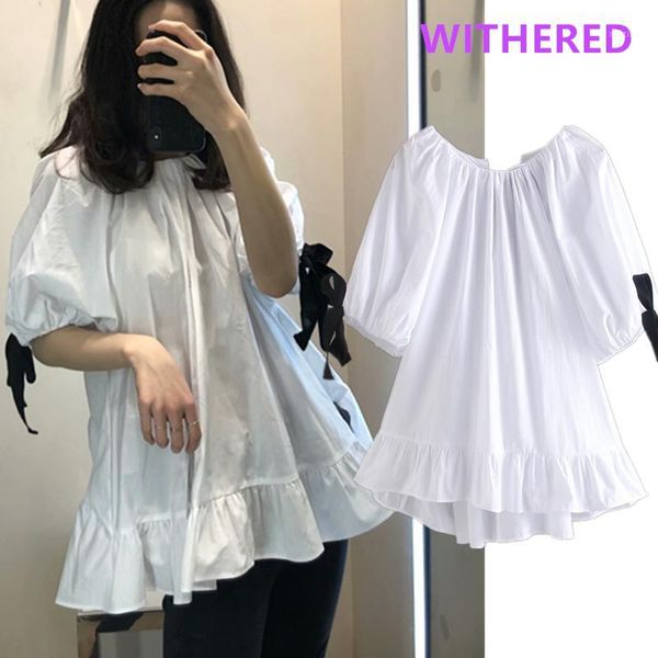 women's blouses & shirts dave&di ins high street vintage poplin bow blouse women blusas mujer de moda 2021 kimono shirt womens and plu, White
women's blouses & shirts dave&di ins high street vintage poplin bow blouse women blusas mujer de moda 2021 kimono shirt womens and plu, White