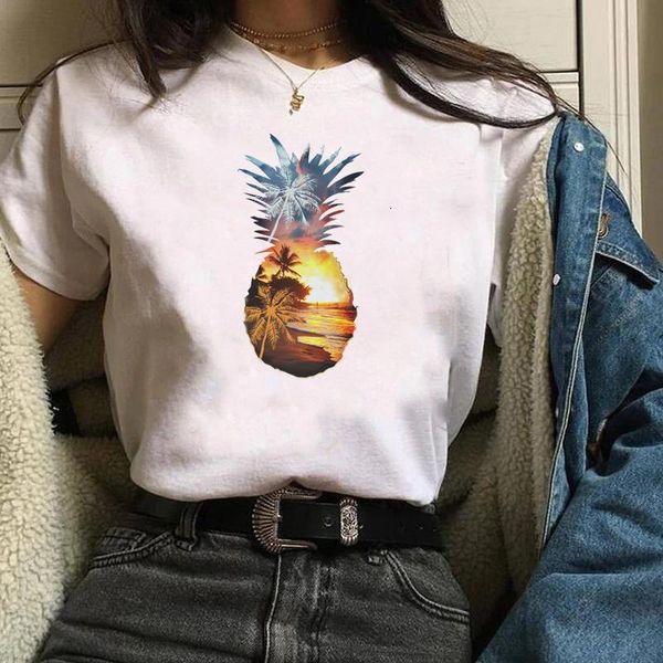 women lady t shirt pineapple beach printed tshirt ladies short sleeve loose tee shirt women female clothes graphic t-shirt, White
women lady t shirt pineapple beach printed tshirt ladies short sleeve loose tee shirt women female clothes graphic t-shirt, White
