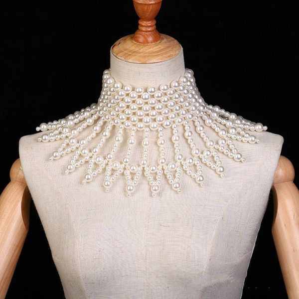 chokers imitation pearl statement necklaces for women collar beads choker necklace wedding dress beaded jewelry, Golden;silver
chokers imitation pearl statement necklaces for women collar beads choker necklace wedding dress beaded jewelry, Golden;silver