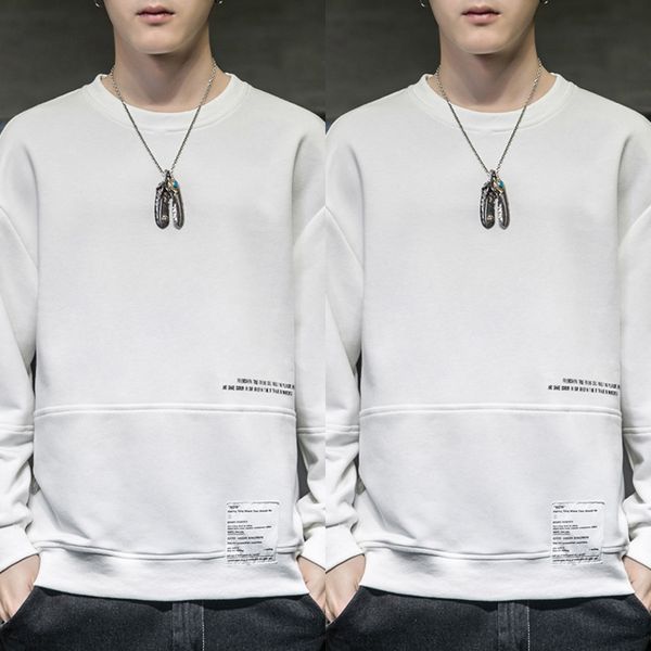long sleeve t-shirt sweater t-shirt men's spring autumn 2020 new korean ins loose casual and handsome fashion fashion brand round colla, Black
long sleeve t-shirt sweater t-shirt men's spring autumn 2020 new korean ins loose casual and handsome fashion fashion brand round colla, Black