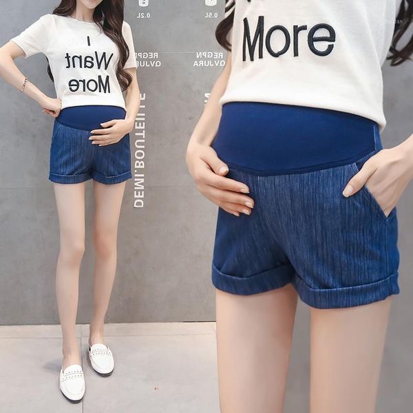 maternity bottoms 302# jeans shorts summer cropped denim pants belly support elastic waist trousers1, White
maternity bottoms 302# jeans shorts summer cropped denim pants belly support elastic waist trousers1, White