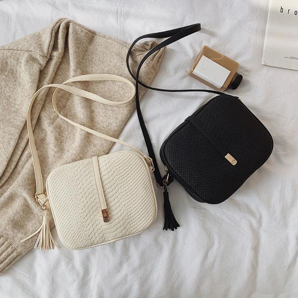ladies pu leather handbag women fashion solid shoulder chain crossbody messenger bags multicolor elegant tassels zipper bag
ladies pu leather handbag women fashion solid shoulder chain crossbody messenger bags multicolor elegant tassels zipper bag