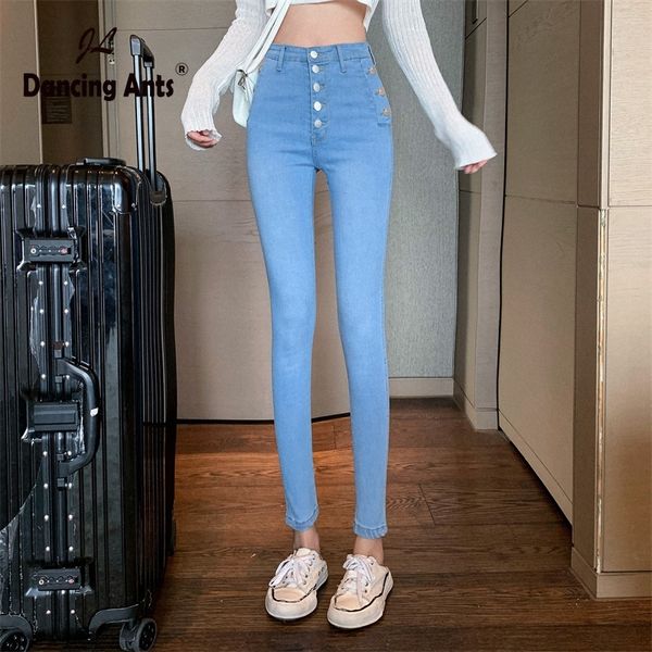 women elastic pencil jeans high waist skinny straight button new fashion female ankle-lenght pants, Blue
women elastic pencil jeans high waist skinny straight button new fashion female ankle-lenght pants, Blue