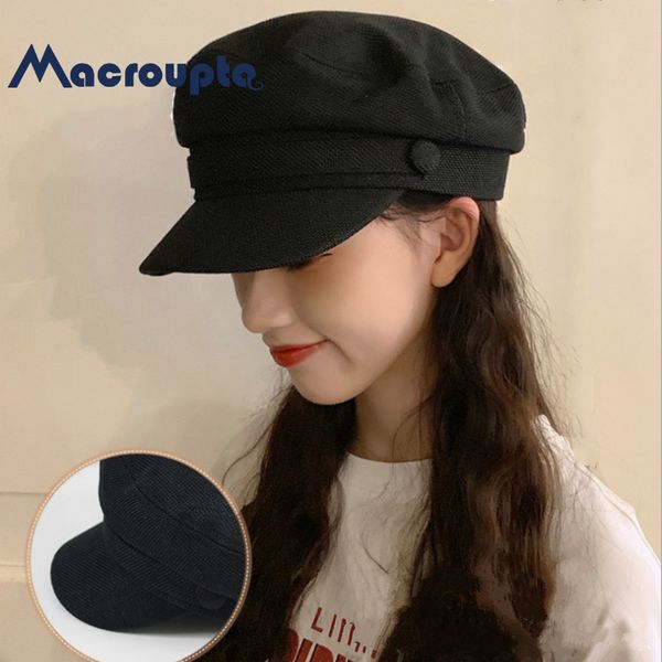 beanie/skull caps women's hat flat cap spring autumn linen octagonal solid color hats young student female, Blue;gray
beanie/skull caps women's hat flat cap spring autumn linen octagonal solid color hats young student female, Blue;gray