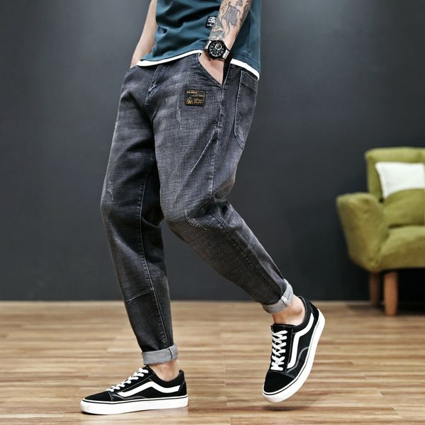 autumn men's tight jeans jeans and jeansharem pants stretch loose leggings teenagers large size plus fat men's pants z5htl, Blue
autumn men's tight jeans jeans and jeansharem pants stretch loose leggings teenagers large size plus fat men's pants z5htl, Blue