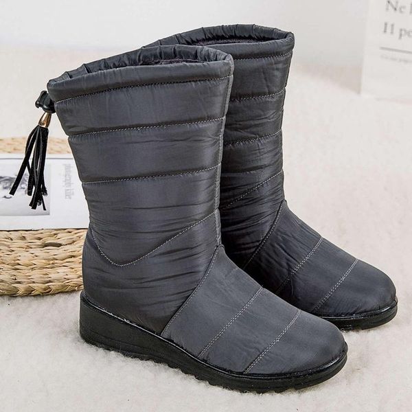winter boots women winter shoes mid-calf waterproof snow boots wedges warm fur female shoes woman footwear chaussures, Black
winter boots women winter shoes mid-calf waterproof snow boots wedges warm fur female shoes woman footwear chaussures, Black