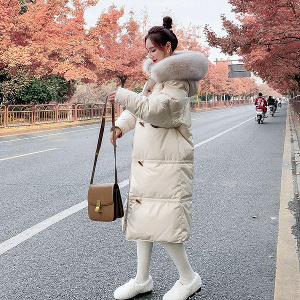 2021 New Female Big with Hood Button 90% White Down Warm Coat Snow Outwear RT6X, Black
2021 New Female Big with Hood Button 90% White Down Warm Coat Snow Outwear RT6X, Black