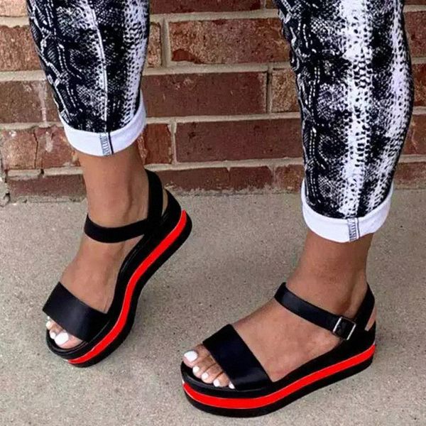 2021 new arrivals big size 43 summer sandals woman shoes platform buckle strap beach leisure ins dropship comfy sandal #iq6a, Black
2021 new arrivals big size 43 summer sandals woman shoes platform buckle strap beach leisure ins dropship comfy sandal #iq6a, Black