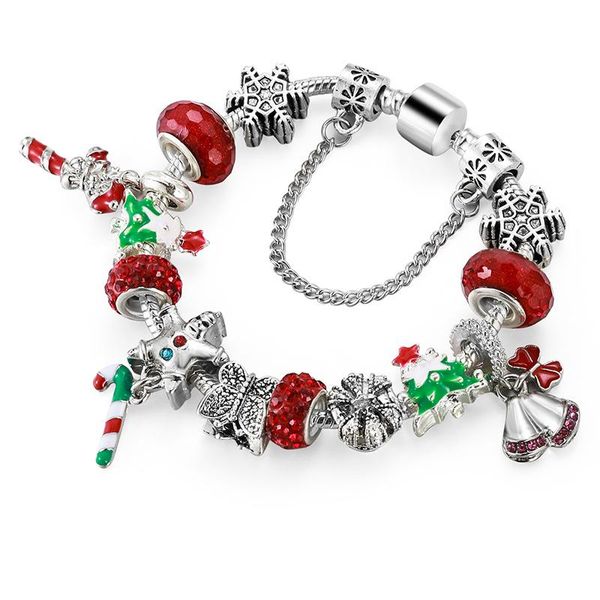 New Panjia style DIY European and American Christmas alloy bracelet Panjia dripping stick candy pendant female bracelet, Black
New Panjia style DIY European and American Christmas alloy bracelet Panjia dripping stick candy pendant female bracelet, Black