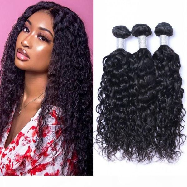 water wave hair bundles 3 pcs natural color peruvian human hair extensions wet and wavy non-remy hair weave, Black
water wave hair bundles 3 pcs natural color peruvian human hair extensions wet and wavy non-remy hair weave, Black