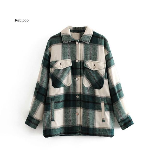 women's wool & blends winter women green plaid long coat jacket casual warm overcoat fashion coats, Black
women's wool & blends winter women green plaid long coat jacket casual warm overcoat fashion coats, Black