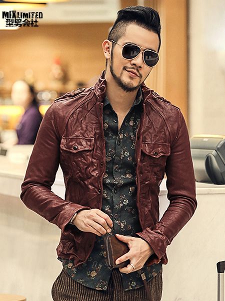 2021 the new british style men metrosexual man thin casual suede genuine leather jacket autumn lambskin folds fashion yhwk, Black
2021 the new british style men metrosexual man thin casual suede genuine leather jacket autumn lambskin folds fashion yhwk, Black