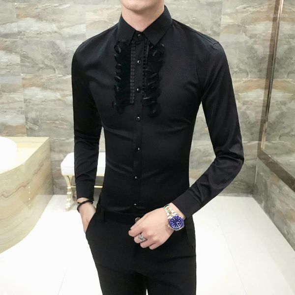 autumn men shirt 2018 casual long sleeve social shirts men fashion fold floral slim fit shirt male brand clothing black/white1, White;black
autumn men shirt 2018 casual long sleeve social shirts men fashion fold floral slim fit shirt male brand clothing black/white1, White;black