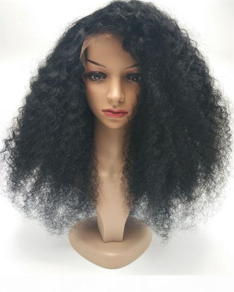 new 100% unprocessed virgin remy human hair long natural color afro curly full lace silk wig for black women, Black;brown
new 100% unprocessed virgin remy human hair long natural color afro curly full lace silk wig for black women, Black;brown