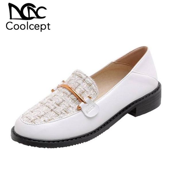 dress shoes coolcept plus size 32-43 women pumps fashion patchwork round toe stylish metal square heels casual footwear, Black
dress shoes coolcept plus size 32-43 women pumps fashion patchwork round toe stylish metal square heels casual footwear, Black