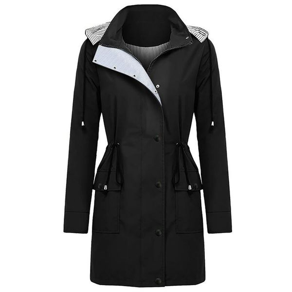trench coat for women manteau long solid rain jacket outdoor plus size waterproof hooded windproof loose coat gabardina mujer, Tan;black
trench coat for women manteau long solid rain jacket outdoor plus size waterproof hooded windproof loose coat gabardina mujer, Tan;black