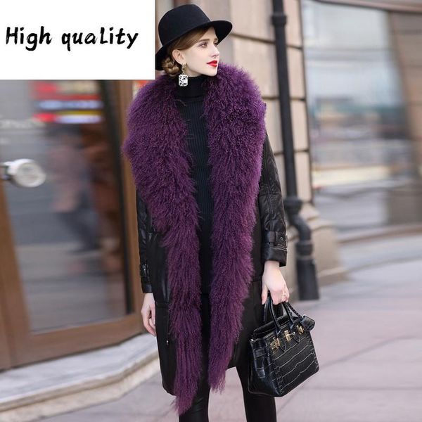 wool leather real fur collar down 2020 winter jacket women genuine sheepskin coat female long jackets my, Black
wool leather real fur collar down 2020 winter jacket women genuine sheepskin coat female long jackets my, Black
