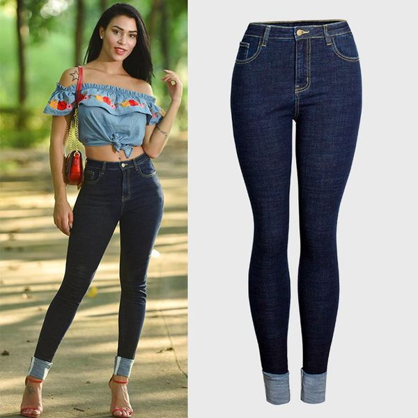 fall/winter 2020 women's jeans skinny stretch classic style cotton denim trousers girls thin pencil pants high quality, Blue
fall/winter 2020 women's jeans skinny stretch classic style cotton denim trousers girls thin pencil pants high quality, Blue