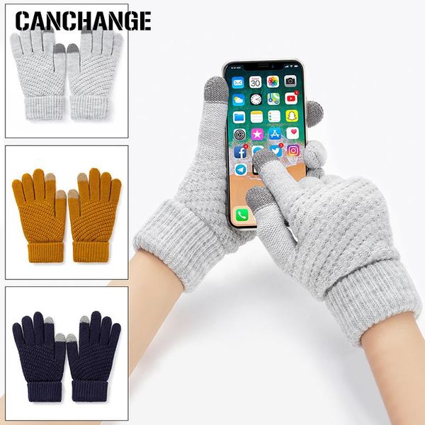 casual touch screen winter gloves for men women thick knitted full fingers wrist winter gloves solid color mittens, Blue;gray
casual touch screen winter gloves for men women thick knitted full fingers wrist winter gloves solid color mittens, Blue;gray