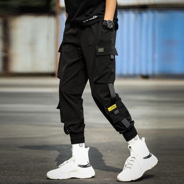 men's pants corset overalls trendy ins ultra fire capris functional harem youth casual, Black
men's pants corset overalls trendy ins ultra fire capris functional harem youth casual, Black