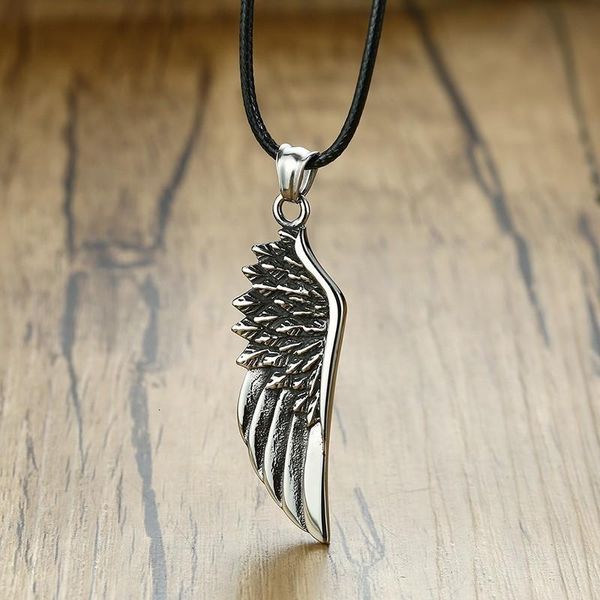vnox mens choker vintage готическое перо ангел крыло подвески ожерелье из нержавеющей стали kettingen kolye мужские украшения, Silver
vnox mens choker vintage готическое перо ангел крыло подвески ожерелье из нержавеющей стали kettingen kolye мужские украшения, Silver