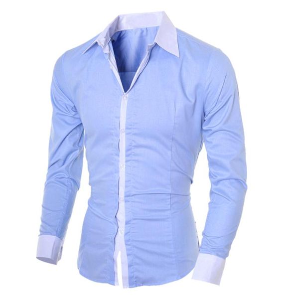 men's casual shirts feitong fashion blue shirt men social business work slim long-sleeved blusas male camisa masculina, White;black
men's casual shirts feitong fashion blue shirt men social business work slim long-sleeved blusas male camisa masculina, White;black