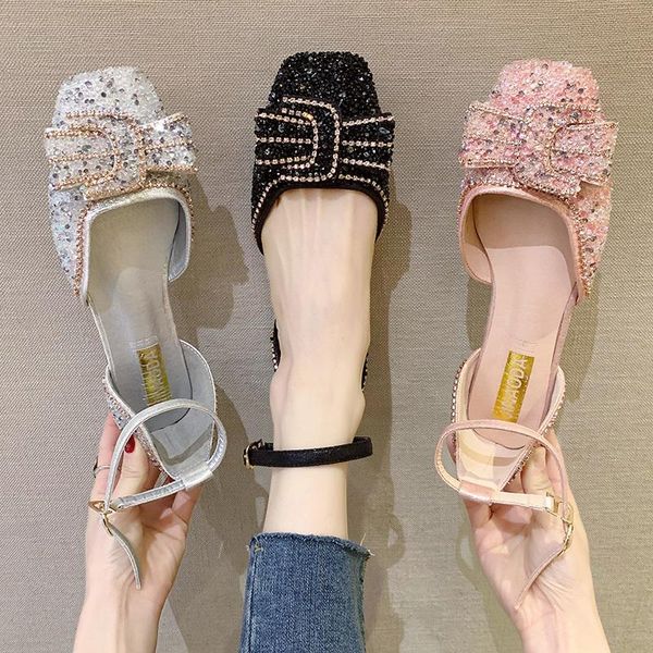 fashion womens shoes 2020 flat sandals buckle strap all-match clear heels suit female beige shoes bling bling luxury women's, Black
fashion womens shoes 2020 flat sandals buckle strap all-match clear heels suit female beige shoes bling bling luxury women's, Black
