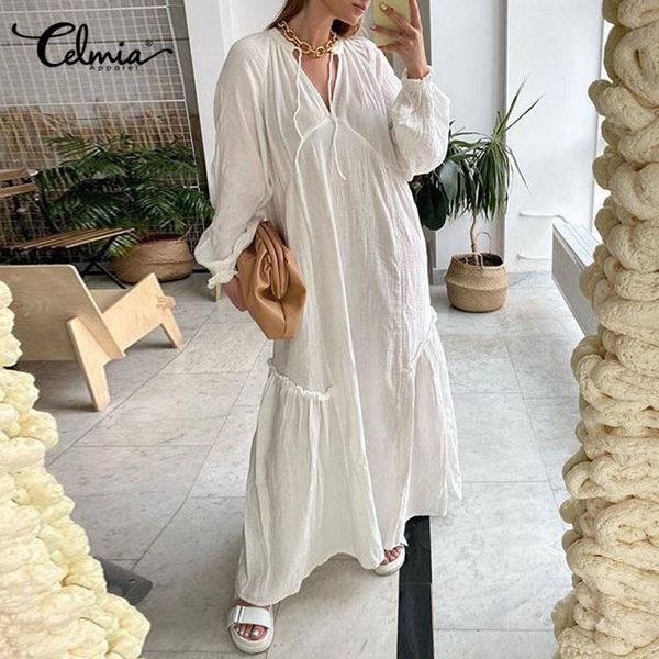 celmia dress plus size mori girl dresses women v-neck long dress 2020 fashion solid loose casual bandage long sleeve robe 7, Black;gray
celmia dress plus size mori girl dresses women v-neck long dress 2020 fashion solid loose casual bandage long sleeve robe 7, Black;gray
