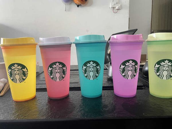 starbucks 24oz color change tumblers plastic drinking juice cup with lip magic coffee mug costom 
starbucks 24oz color change tumblers plastic drinking juice cup with lip magic coffee mug costom
