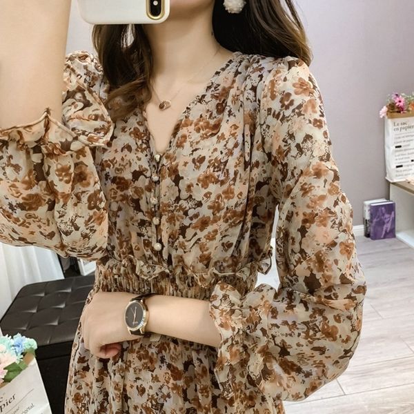 vfgti floral chiffon in shows autumn long new style 2020 sleeve v-neck waistband dress thin temperamentversatile dress trend 0caep, Black;gray
vfgti floral chiffon in shows autumn long new style 2020 sleeve v-neck waistband dress thin temperamentversatile dress trend 0caep, Black;gray