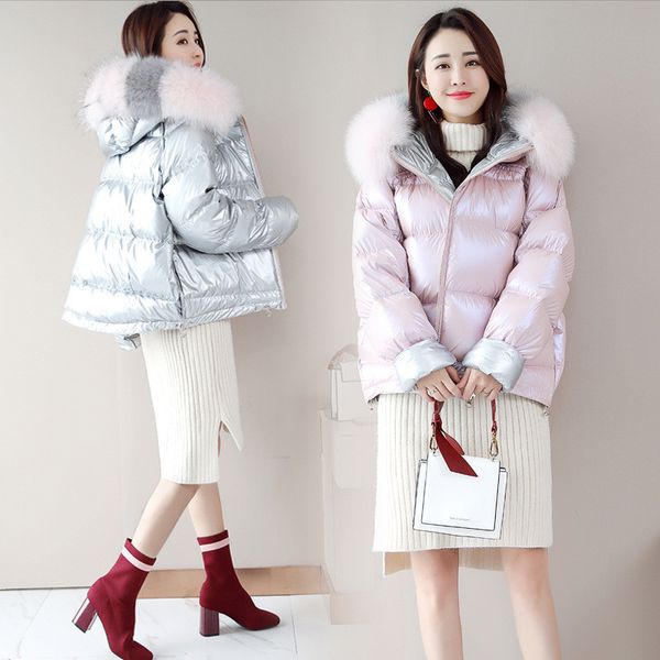 2021 skin bubble coat new women's fashions winter with hood short parkas metallic chic silver puffer jacket m9gu, Black
2021 skin bubble coat new women's fashions winter with hood short parkas metallic chic silver puffer jacket m9gu, Black