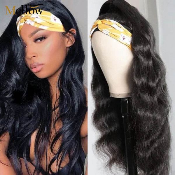 body wave human hair headband wigs 180 density long wavy wigs brazilian full machine made headband for black women, Black;brown
body wave human hair headband wigs 180 density long wavy wigs brazilian full machine made headband for black women, Black;brown