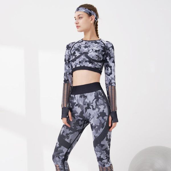 yoga outfits 20 camouflage clothes suit women's quick-drying net hole fitness piece navel seamless sports set t0091, White;red
yoga outfits 20 camouflage clothes suit women's quick-drying net hole fitness piece navel seamless sports set t0091, White;red