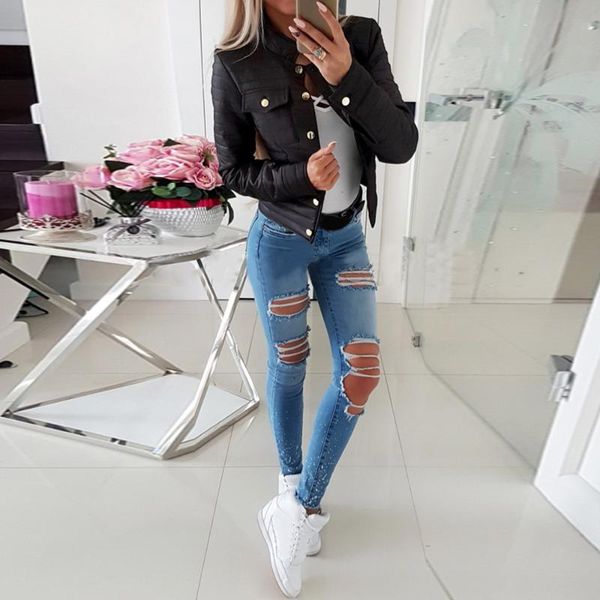 button pocket female coats and jacket solid color black ladies coat outerwear spring autumn women outwear overcoats d30, Black;brown
button pocket female coats and jacket solid color black ladies coat outerwear spring autumn women outwear overcoats d30, Black;brown